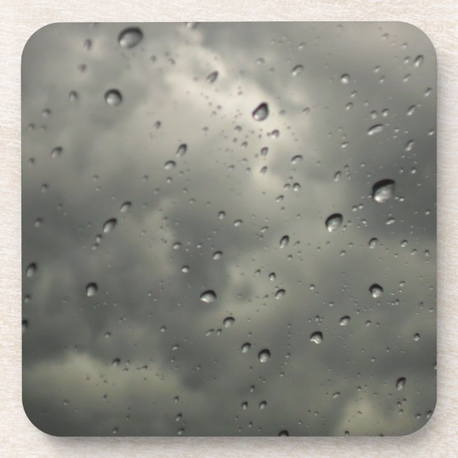 Raindrops Getränkeuntersetzer (Vorderseite)