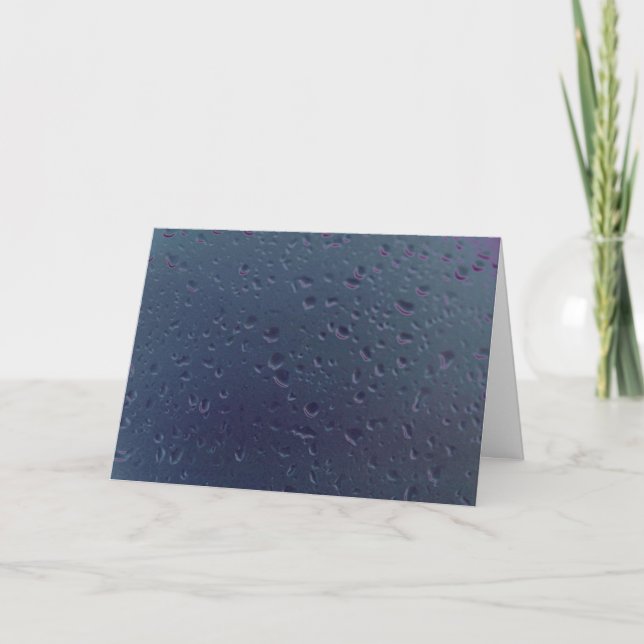 Raindrops Karte (Vorderseite)