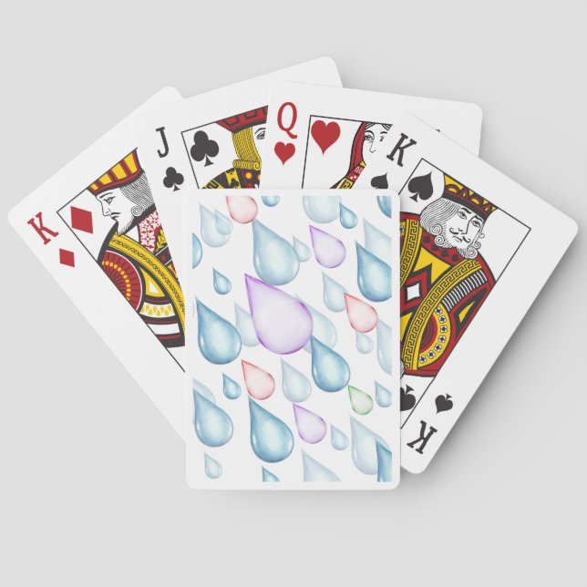 Raindrops Kartenspielen Spielkarten (Rückseite)