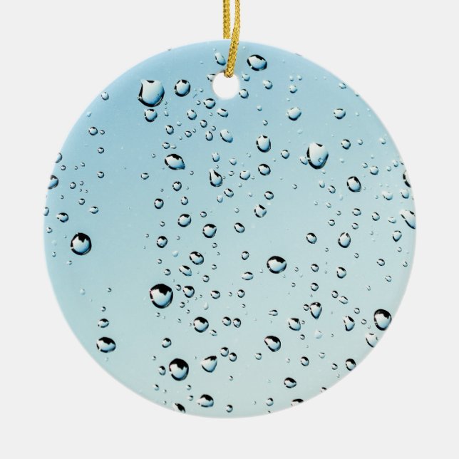 Raindrops Texture Keramik Ornament (Vorne)