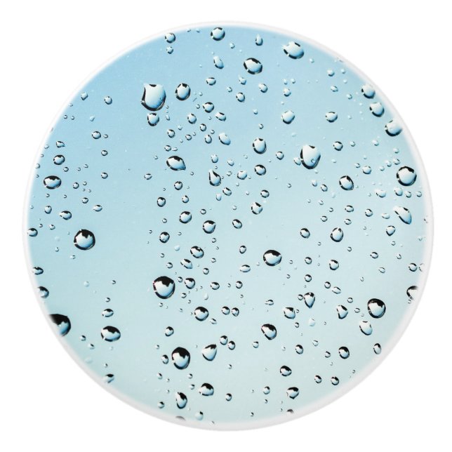 Raindrops Texture Keramikknauf (Vorderseite)