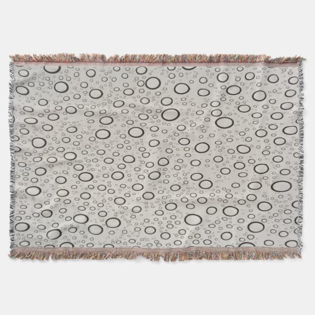 Raindrops Throw Blanket Decke (Vorderseite)