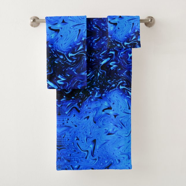 Raindrops von Shirley Taylor Badhandtuch Set (Insitu)