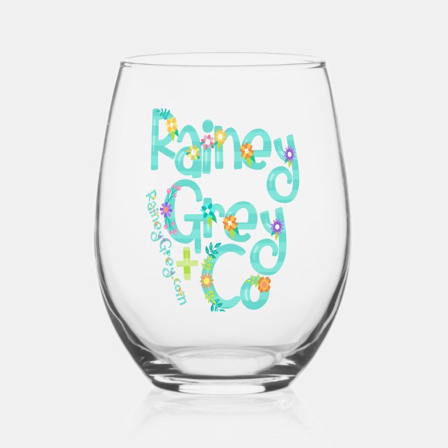 RAINEY GRAY + CO [Logo 6] Weinglas Ohne Stiel (Vorderseite)