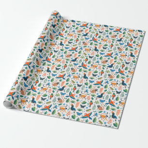 Rainforest Animal Pattern Geschenkpapier