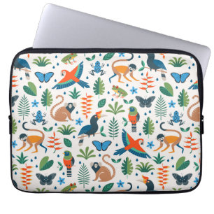 Rainforest Animal Pattern Laptopschutzhülle