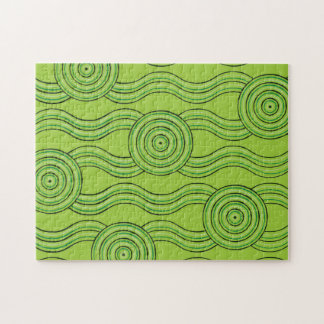 Rainforest Australian Dreamtime River Pattern