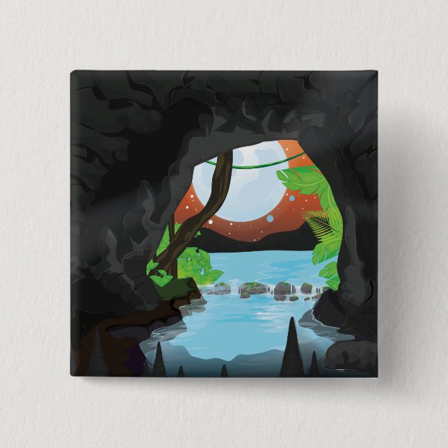 Rainforest Cave Button (Vorderseite)