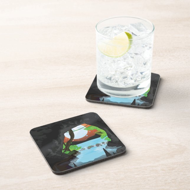 Rainforest Cave Untersetzer (Rechte Seite)