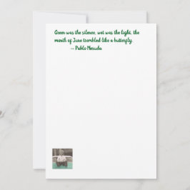 Rainforest Poesie Card Einladung