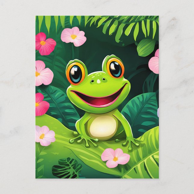 Rainforest Wildlife Frosch Postkarte (Vorderseite)