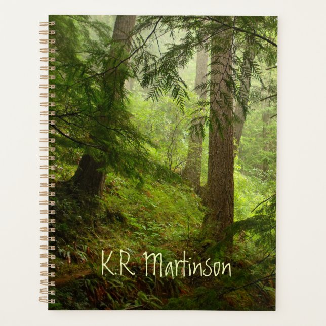 Rainforest Woodland Foto Personalisierter Planer (Vorderseite)