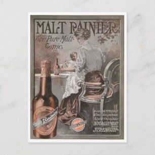 Rainier Beer ad (1909) Mutterwerbung Postkarte