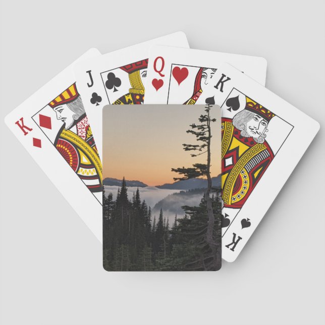Rainier bei Sunset Playing Cards Spielkarten (Rückseite)