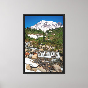 Rainier mit Edith Creek im Paradies Leinwanddruck