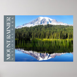 Rainier National Park Poster, Washington Print Poster