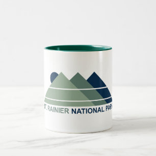 Rainier Nationalpark Berg Sonne Zweifarbige Tasse