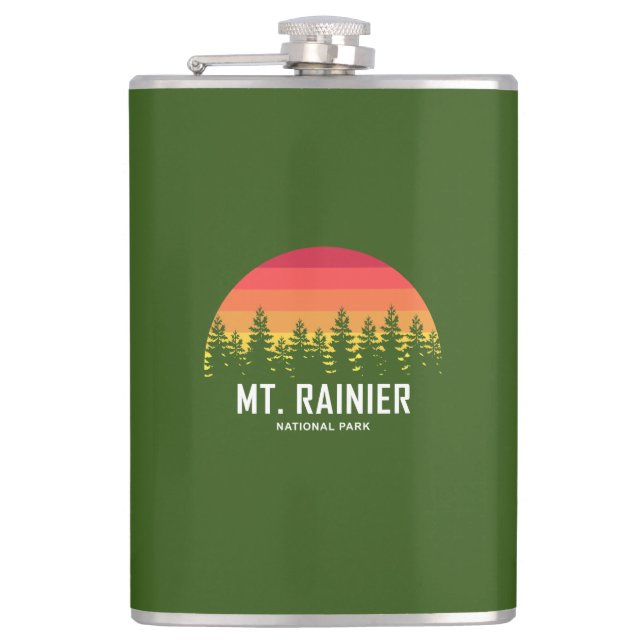 Rainier-Nationalpark Flachmann (Vorderseite)