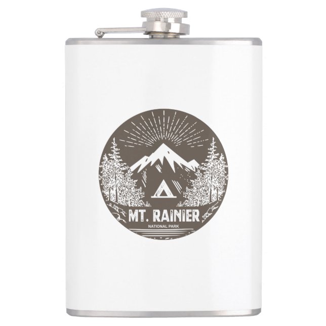 Rainier-Nationalpark Flachmann (Vorderseite)