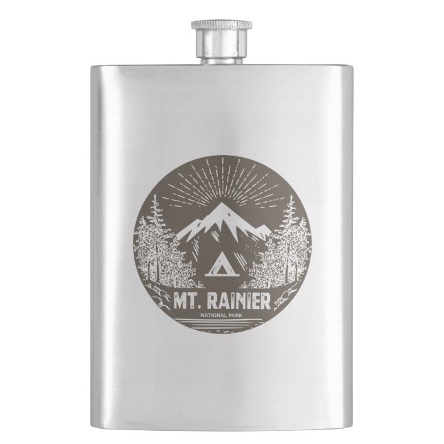 Rainier-Nationalpark Flachmann (Vorderseite)