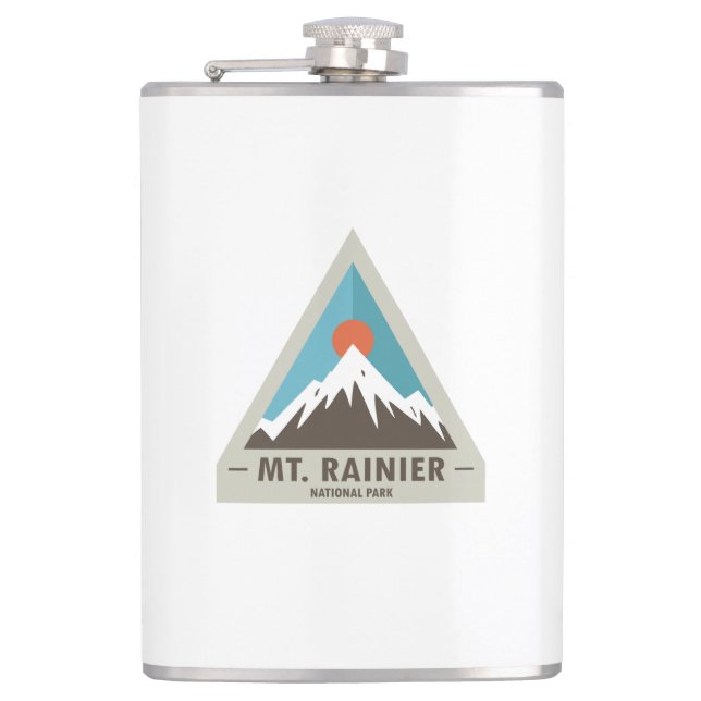 Rainier-Nationalpark Flachmann (Vorderseite)