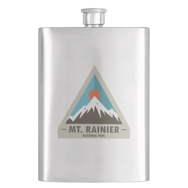 Rainier-Nationalpark Flachmann (Vorderseite)