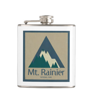 Rainier Nationalpark Rustikal Flachmann