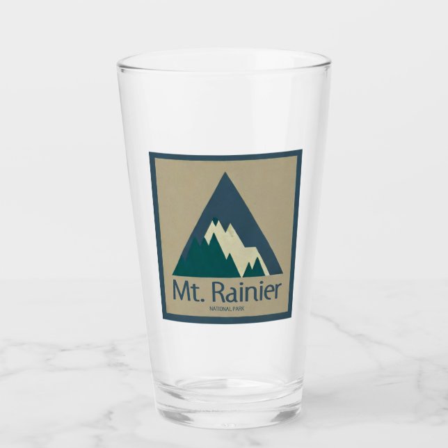 Rainier Nationalpark Rustikal Glas (Vorderseite)