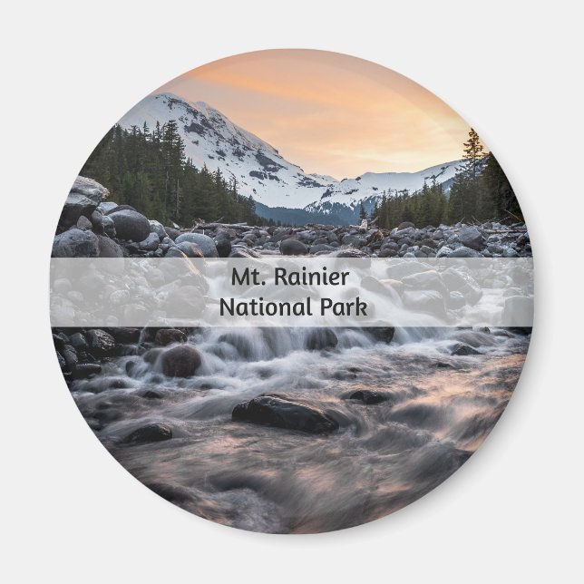Rainier Nationalpark Souvenir Magnet (Vorne)