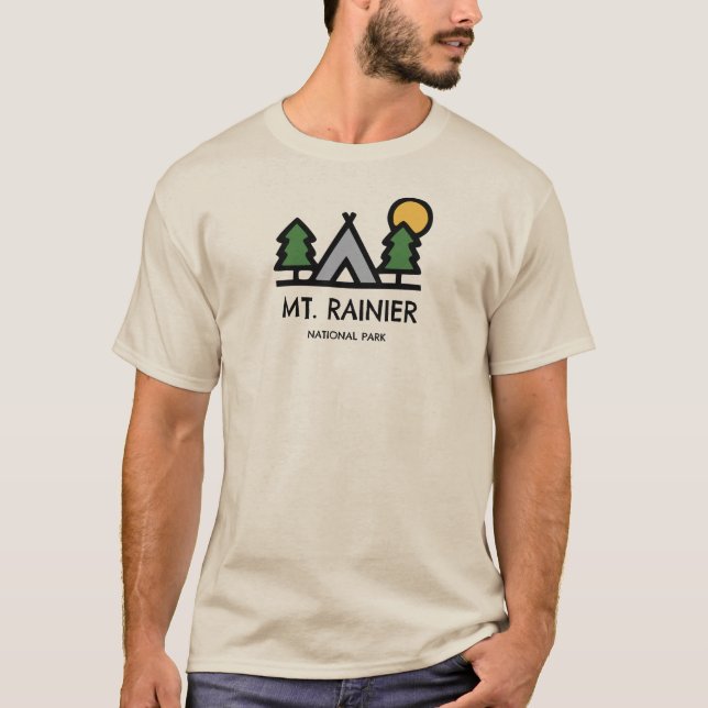 Rainier-Nationalpark T-Shirt (Vorderseite)