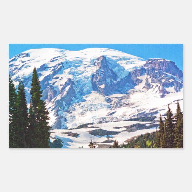 Rainier P7350 Rechteckiger Aufkleber (Vorderseite)