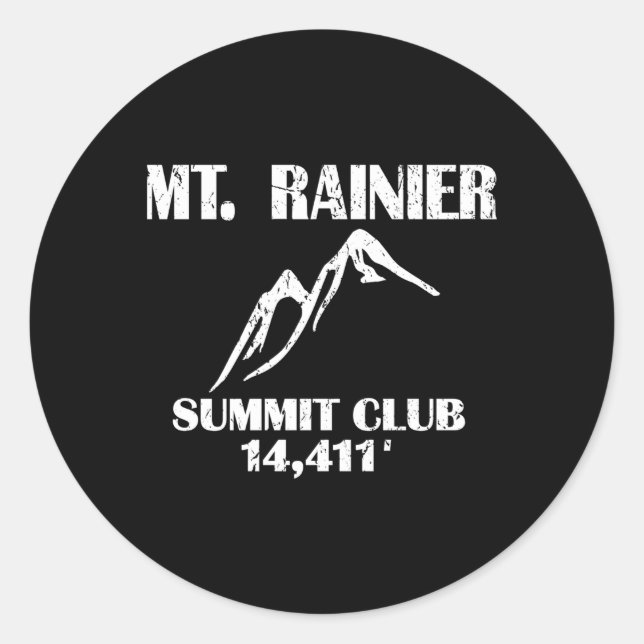 Rainier Summit Club Höhenroute im Val Bedretto Runder Aufkleber (Vorderseite)