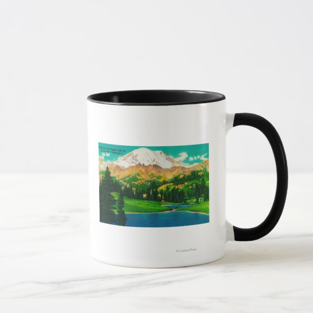Rainier vom Tipsoo See am Chinook Pass Tasse (Rechts)
