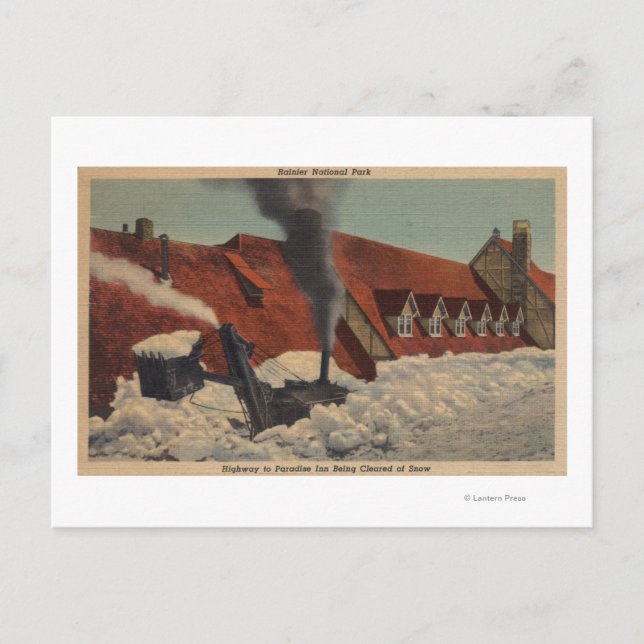Rainier, WA - Paradise Inn Postkarte (Vorderseite)