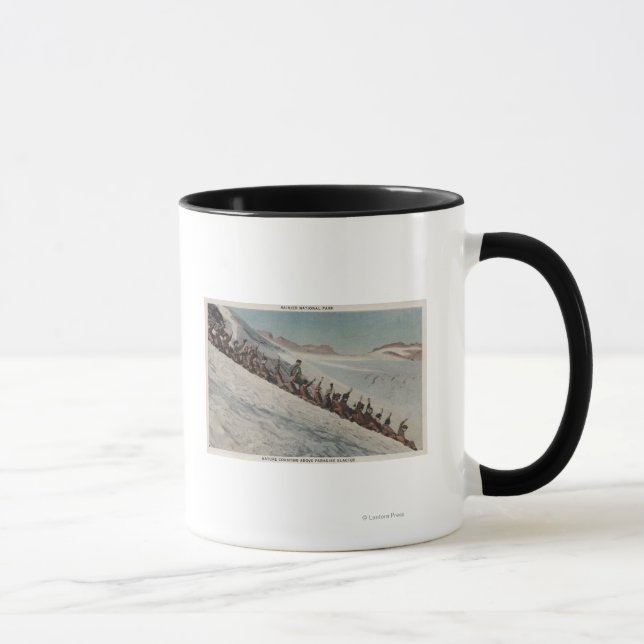 Rainier, WA - Reihe von Personen Tasse (Rechts)