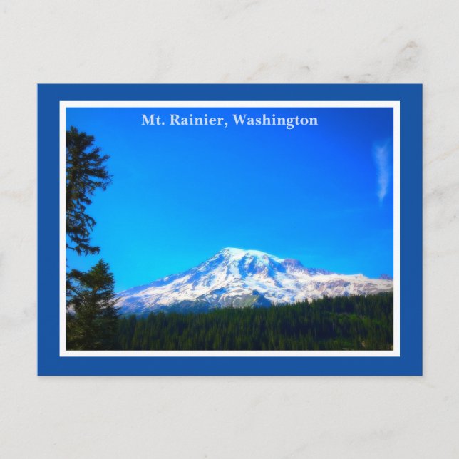 Rainier Washington Staat Postkarte (Vorderseite)