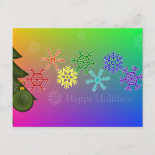 Rainow Snowfalkes Postkarte