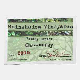 Rainshadow-Weinberg-Chardonnay-Geschirrtuch Handtuch