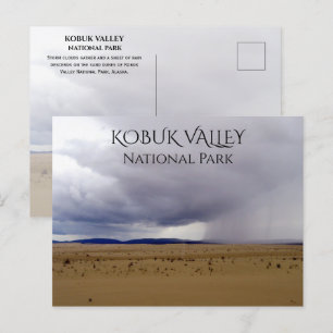 Rainstorm Abfahrt auf Dunes, Kobuk Nationalpark Postkarte