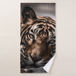 Rainthambourde wilde männliche Tigerin Fine Art Bi Badehandtuch