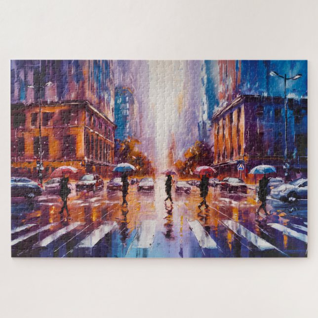 Rainy City Puzzle, 16 Zoll x 20 Zoll, 520 Stück (Horizontal)