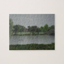 Rainy Day am Lake Jigsaw Puzzle