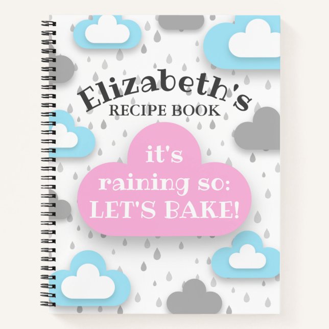 Rainy Day Baking Notizbuch (Vorderseite)