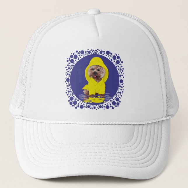 Rainy Day Cairn Terrier Truckerkappe (Vorderseite)