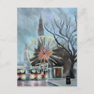Rainy Day in Edinburgh Postkarte