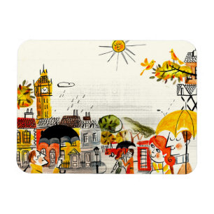 Rainy Day in London Magnet