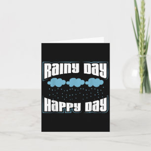 Rainy Day Lover Grafik Design - Wolken und Ra Karte