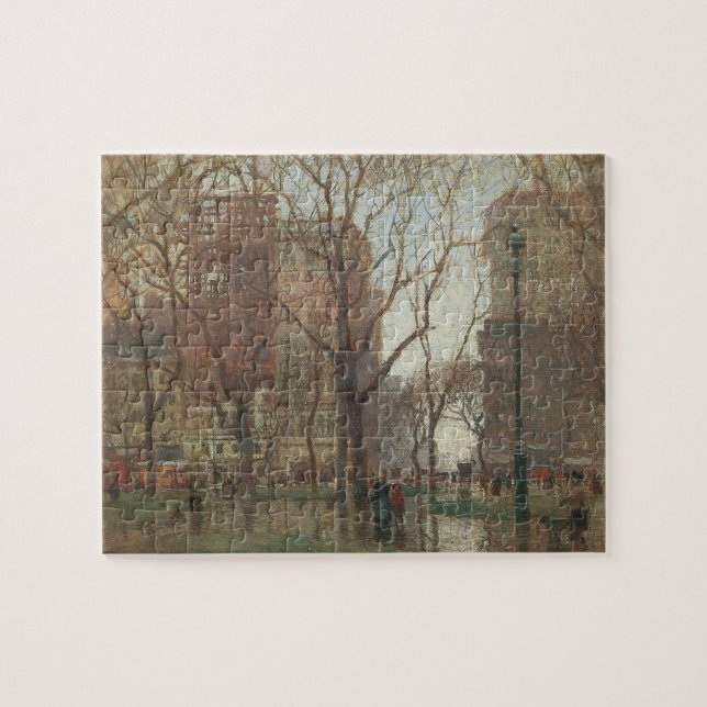 Rainy Day, Madison Square, New York, Paul Cornoyer (Horizontal)