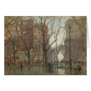 Rainy Day, Madison Square, New York, Paul Cornoyer