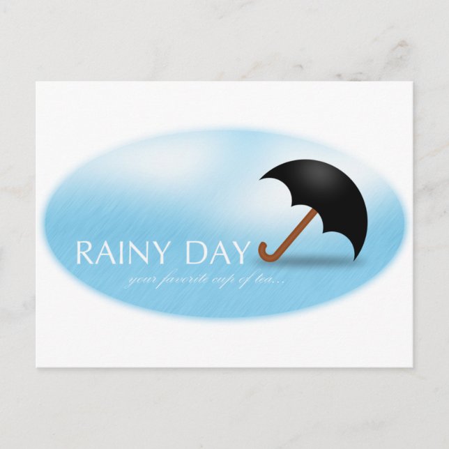 Rainy Day Postkarte (Vorderseite)